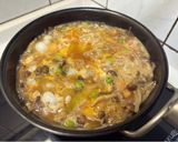 菇菇毛豆滑蛋親子丼的食譜步驟5照片
