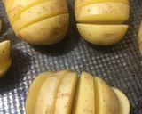 Foto del paso 3 de la receta: 🥔 PAPAS🥔 ACORDEÓN O ABANICO 🥔🍅🧀