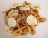 A picture of step 4 of Easy Croffles (crossaints in waffle iron).