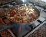 Foto del paso 3 de la receta: Bacalao rehogado con huevo y berenjenas al horno