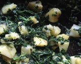 A picture of step 4 of Dry Aloo Methi.