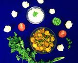 A picture of step 7 of Cauliflower Peas Curry.
