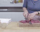 A picture of step 1 of Steak Tartar.