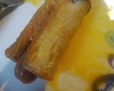 A picture of step 3 of Shallow Fried Breaded Hotdog.