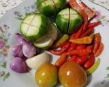 Foto langkah ke 1 dari resep 🟨Sambel Terong Rebus ▶️ Boiled Eggplant Sambal🟥.