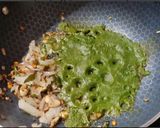 A picture of step 5 of Kodo millet Coriander rice.