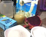 Foto langkah ke 1 dari resep Dragon Fruit Ice Cream.