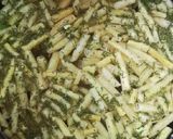 Kapros-tejes zöldbableves (habart) recept fázis 1 fotója