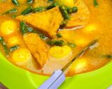 Foto langkah ke 6 dari resep Gulai tahu, telur, dan kacang panjang.