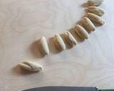 A picture of step 5 of Hand made orecchiette and cavatelli pasta: how to make them.