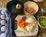 A picture of step 2 of Vietnamese Broken Rice with Grilled Pork Chop, Shredded Pork, and Egg Meatloaf (Cơm tấm sườn bì chả).