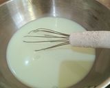 Foto langkah ke 2 dari resep Puding Matcha Latte.