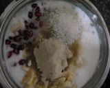 A picture of step 3 of Colourful fruits raita.