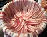 Sajtos, baconos csirkemell rizibizivel recept fázis 2 fotója