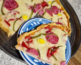 Foto del paso 6 de la receta: Pizza con base de pollo