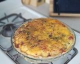 A picture of step 5 of Spinach Quiche.