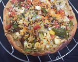 A picture of step 5 of Healthy Peri Peri cheese burst pizza.