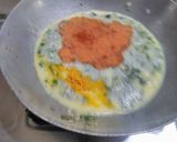 A picture of step 6 of Lehsuni methi pithla.