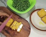 Foto langkah ke 1 dari resep Oseng tahu + kacang panjang.