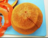 A picture of step 4 of Persimmon with tofu dressing(Shira-ae).
