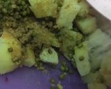 A picture of step 3 of Sev Papri Chat.