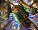 A picture of step 1 of Chicken Salad with Poblano Pepper Strips.