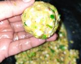 A picture of step 5 of Sabudana cutlets.