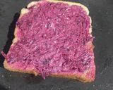 A picture of step 3 of Beetroot 3 tier sandwich.