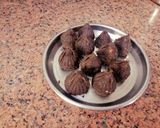 A picture of step 3 of Oreo Modak [ instant Modak added flavor of dairy Milk chocolate].
