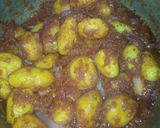A picture of step 6 of Fried rice with Irish &meat sauce.
