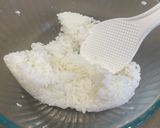 A picture of step 1 of Crispy rice blocks.