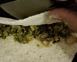 A picture of step 5 of Leftover rice veg and egg roll.