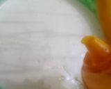 A picture of step 2 of Mango swiss roll 🥭🥭.
