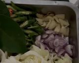 Foto langkah ke 3 dari resep Oseng soun telur puyuh cabai hijau.