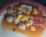 Foto del paso 9 de la receta: Bolitas de Harina (Domplines) en salsa de Salami