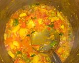 A picture of step 2 of Tava pulav.