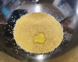 A picture of step 1 of Daliya upma (Broken wheat upma).