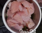A picture of step 1 of Murgh Seekh Kababs.