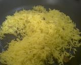 A picture of step 5 of Kesari Sweet Pulao.