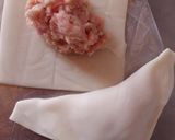 Foto del paso 2 de la receta: Triángulos de cerdo 🐷 crocantes tipo wonton 😋