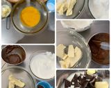 Foto langkah ke 1 dari resep Double chocolate cheese cake (tanpa gelatin).