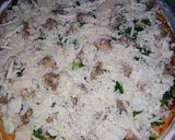 A picture of step 9 of Chicken pizza with crazy dough.