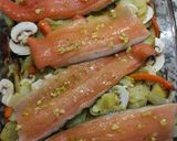 Foto del paso 2 de la receta Trucha al horno con base de patatas y alioli