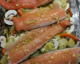 Foto del paso 2 de la receta: Trucha al horno con base de patatas y alioli