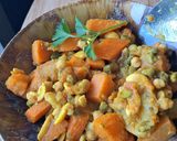 A picture of step 3 of Vegetable Tagine with Dried Fruits.