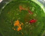 A picture of step 4 of Hariyali Dum Aloo.