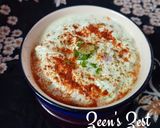 A picture of step 3 of Avocado Raita.