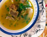 A picture of step 6 of Mutton yakhni.