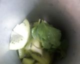A picture of step 3 of Kiwi mocktail.