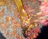 A picture of step 4 of Tomato Beef Macaroni.